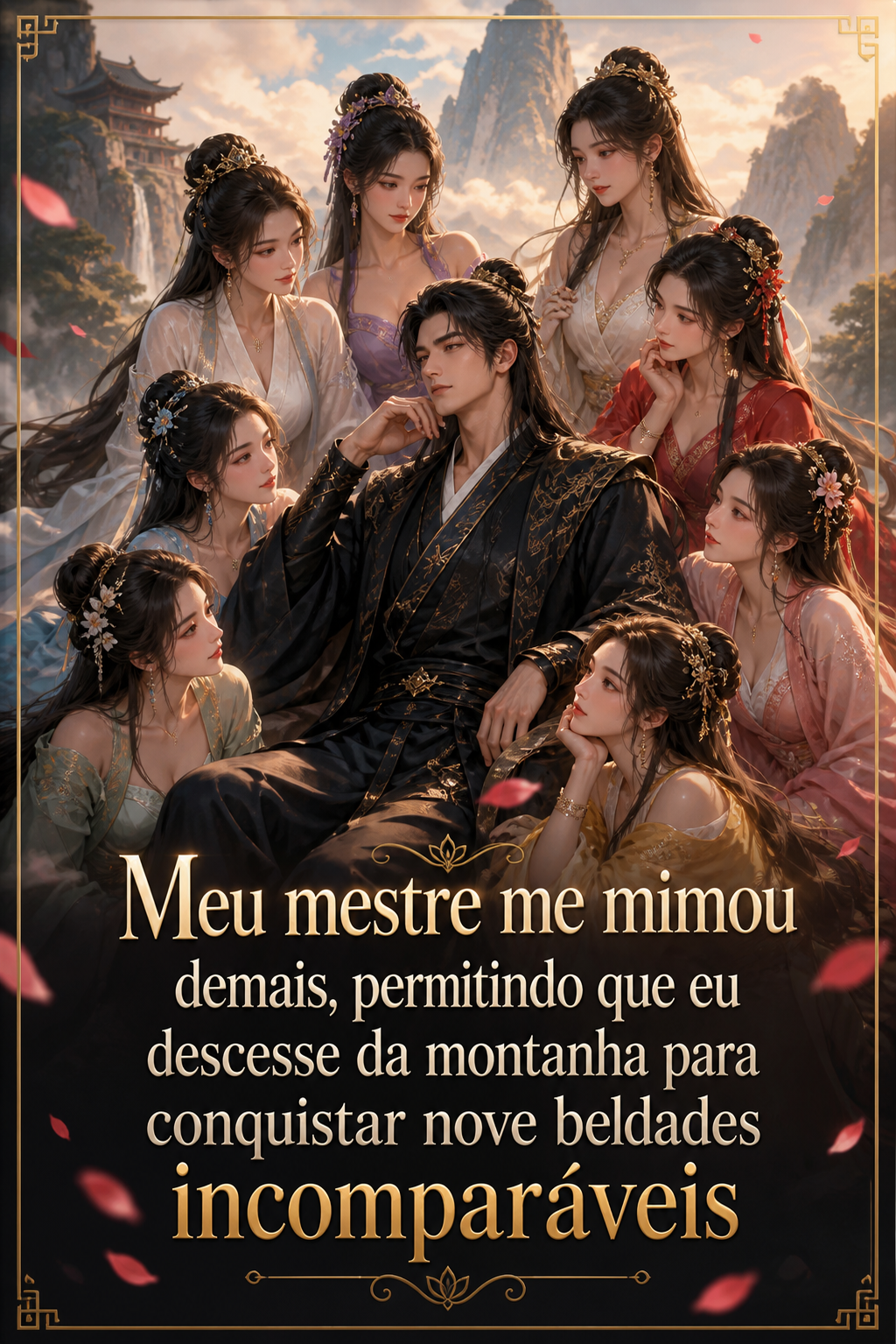 Meu mestre me mimou demais, permitindo que eu descesse da montanha para conquistar nove beldades incomparáveis